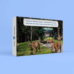 Gift Box [COMBO] Vinpearl Safari + VinWonders Phú Quốc + Bảo Tàng Gấu DÙNG TRONG 2 NGÀY/ Đặt Trước 1 Ngày