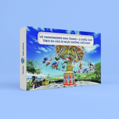 Gift Box Khám Phá VinWonders Nha Trang + 2 chiều cáp treo ra vào 01 ngày không giới hạn