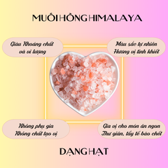 Muối hồng Himalaya Dạng Hạt 100g