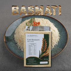 Gạo Basmati India (Ấn Độ) Túi 5kg ngăn ngừa tiểu đường