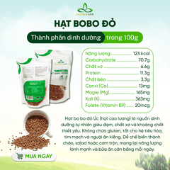 Hạt bobo đỏ (Ấn Độ) 500g