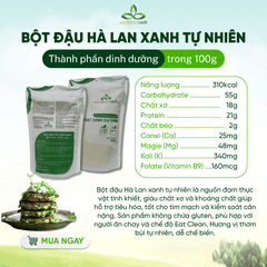 Bột Đậu Hà Lan Xanh Tự Nhiên Canada 500g – Làm Soup, Cháo, Sinh Tố – Tiện Lợi Ăn Uống Hằng Ngày