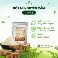 Bột Mì Nguyên Cám Úc Túi 500g – Làm Bánh Mì, Pizza, Pasta – Dinh Dưỡng Tự Nhiên