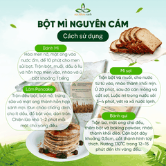 Bột Mì Nguyên Cám Úc Túi 1kg – Giàu Chất Xơ, Vitamin – Làm Bánh Healthy, Ăn Kiêng