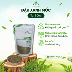 Đậu xanh mốc (đậu xanh tiêu) Myanmar 500g - Tỉ lệ nãy mầm cao - Chuyên làm giá đỗ