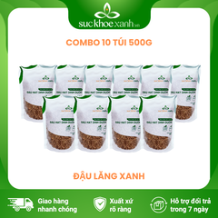 Combo 10 Túi Đậu lăng xanh nhập khẩu từ Canada, mỗi Túi 500g