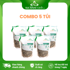 Combo 5 Túi Hạt Quinoa 3 màu nhập khẩu từ Peru, mỗi Túi 500g