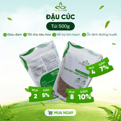 Đậu Cúc Ấn Độ 500g - Đậu nguyên hạt - Dinh dưỡng cao - Ăn chay, giảm cân, nấu món healthy - Set 10 Túi