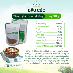 Combo 06- 1 Đậu lăng đỏ & 1 Đậu cúc & 1 Đậu đỏ tây nhập khẩu (mỗi túi 250g)