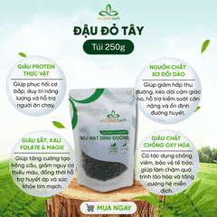 Đậu Đỏ Tây Myanmar 250g - Không biến đổi gen - Bổ sung dinh dưỡng - Thực dưỡng, ăn kiêng