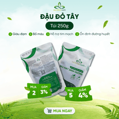 Đậu Đỏ Tây Myanmar 250g - Không biến đổi gen - Bổ sung dinh dưỡng - Thực dưỡng, ăn kiêng