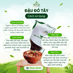 Đậu Đỏ Tây Myanmar 250g - Không biến đổi gen - Bổ sung dinh dưỡng - Thực dưỡng, ăn kiêng