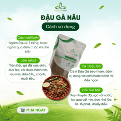 Sức Khỏe Xanh - Đậu Gà Nâu Ấn Độ 250g - Giàu dinh dưỡng - Hạt nguyên chất - Thực dưỡng, ăn kiêng, món chay