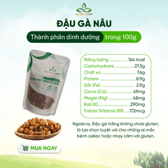 Sức Khỏe Xanh - Đậu Gà Nâu Ấn Độ 250g - Giàu dinh dưỡng - Hạt nguyên chất - Thực dưỡng, ăn kiêng, món chay