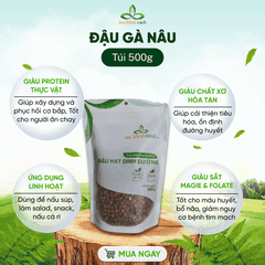 Đậu Gà Nâu Ấn Độ 500g - Hạt sạch, chất lượng cao - Giàu vitamin, khoáng chất - Món chay, giảm cân