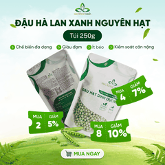 Đậu Hà Lan Xanh Canada - Nguyên hạt - Nhập khẩu chính hãng - Giao sỉ lẻ toàn quốc