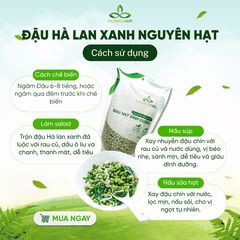 Combo 02- 1 Đậu Gà & 1 Đậu Hà lan xanh nguyên Hạt (mỗi túi 500g)