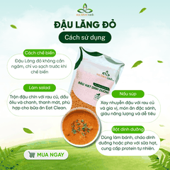 Combo 01- 1 Đậu Gà & 1 Đậu Lăng đỏ (mỗi túi 500g)
