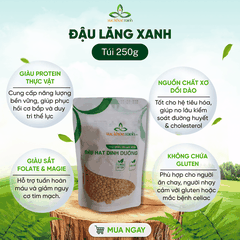 Combo 04- 1 Đậu gà, 1 Đậu Lăng xanh & 1 Đậu Hà lan xanh nguyên Hạt nhập khẩu (mỗi Túi 250g)
