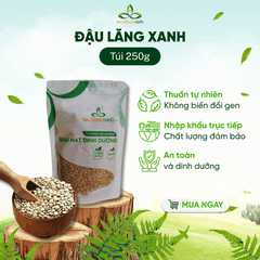 Đậu Lăng Xanh Canada 250g - Hạt sạch, thuần tự nhiên - Giàu đạm, chất xơ - Nấu súp, món chay