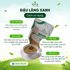 Đậu Lăng Xanh Canada 250g - Hạt sạch, thuần tự nhiên - Giàu đạm, chất xơ - Nấu súp, món chay