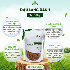 Combo 08- 1 Đậu gà & 1 Đậu Lăng xanh & 1 Đậu Hà lan xanh nguyên Hạt (mỗi túi 500g)