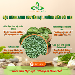 Đậu Nành xanh nguyên hạt, không biến đổi Gen, nhập khẩu từ Trung Quốc