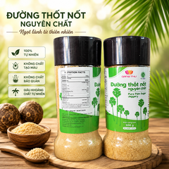 Đường Thốt Nốt Nguyên Chất Anh Đăng, Hủ 300g, 100% từ Hoa cây Thốt Nốt, không chất bảo quản