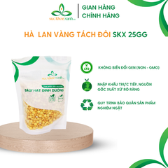 Đậu hà lan vàng tách đôi, nhập khẩu từ Canada, Túi 250g