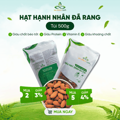 Hạt Hạnh nhân ăn liền - Nhập khẩu từ Mỹ - Bổ sung dinh dưỡng - Ăn ngay tiện lợi - Sỉ lẻ giá tốt - Giao nhanh toàn quốc