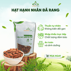 Hạt Hạnh nhân ăn liền - Nhập khẩu từ Mỹ - Bổ sung dinh dưỡng - Ăn ngay tiện lợi - Sỉ lẻ giá tốt - Giao nhanh toàn quốc