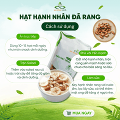 Hạt Hạnh nhân ăn liền - Nhập khẩu từ Mỹ - Bổ sung dinh dưỡng - Ăn ngay tiện lợi - Sỉ lẻ giá tốt - Giao nhanh toàn quốc
