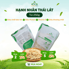 Hạnh Nhân Lát Tự Nhiên 250g – Ăn Chay -Làm Đẹp Da -Bổ Sung Dinh Dưỡng Cao Cấp -Topping -Làm bánh