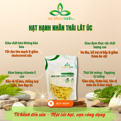 Hạnh Nhân Lát Tự Nhiên 250g – Ăn Chay -Làm Đẹp Da -Bổ Sung Dinh Dưỡng Cao Cấp -Topping -Làm bánh