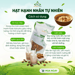 Sức Khỏe Xanh – Hạnh Nhân Sống Tự Nhiên Mỹ 500g – Bổ Sung Vitamin E -Chất Béo Tốt - Sỉ lẻ giá tốt