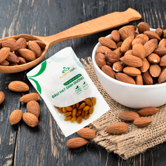 Hạt hạnh nhân tự nhiên (chưa rang) nhập khẩu từ Úc, Túi 100g