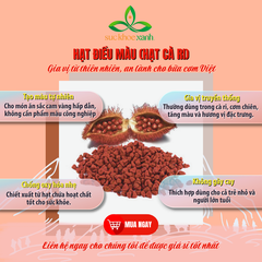 Hạt điều màu – Gia vị tạo màu thực phẩm, 100% tự nhiên, không phẩm màu