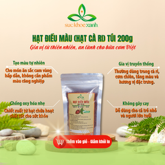 Hạt điều màu (Hạt cà ri) – Gia vị tạo màu thực phẩm tự nhiên – Không phẩm màu – Tăng hương vị & sắc vàng hấp dẫn - Giàu chất chống oxy hóa