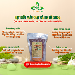 Hạt điều màu (Hạt cà ri) – Gia vị tạo màu thực phẩm tự nhiên – Không phẩm màu – Tăng hương vị & sắc vàng hấp dẫn - Giàu chất chống oxy hóa