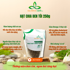 Sức Khỏe Xanh – Hạt Chia Đen Peru/Ấn Độ – Hạt Sạch Tăng Năng Lượng, Làm Đẹp Da, Tốt Cho Tiêu Hóa