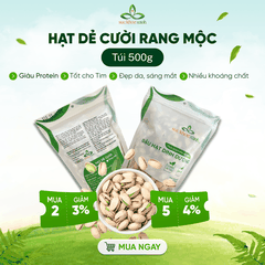 Hạt Dẻ Cười Mỹ Rang 400g – Hạt Ăn Vặt Giàu Dinh Dưỡng, Bảo Vệ Tim Mạch, Làm Đẹp Da