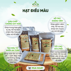 Hạt điều màu – Gia vị tạo màu thực phẩm, 100% tự nhiên, không phẩm màu