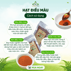 Hạt điều màu – Gia vị tạo màu thực phẩm, 100% tự nhiên, không phẩm màu