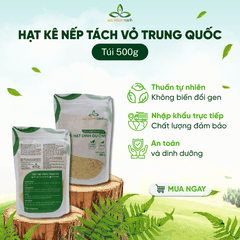 Kê Nếp Vàng Tách Vỏ Trung Quốc 500g – Hạt Nguyên Liệu Nấu Cháo, Làm Bột Ngũ Cốc, Ăn Kiêng Healthy