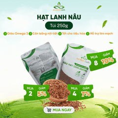 Hạt Lanh Nâu Ấn Độ 250g– Siêu Thực Phẩm Giàu Omega 3 -Ăn Kiêng Healthy -Eat Clean