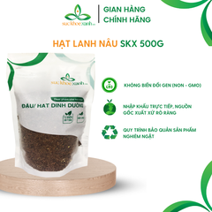 Combo 2 Túi Hạt lanh nâu nhập khẩu Ấn Độ, mỗi Túi 500g