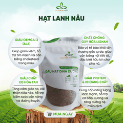 Hạt Lanh Nâu Ấn Độ 250g– Siêu Thực Phẩm Giàu Omega 3 -Ăn Kiêng Healthy -Eat Clean
