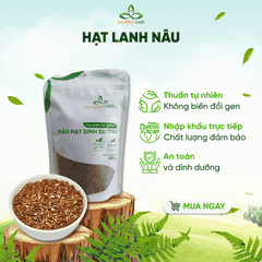 Hạt Lanh Nâu Ấn Độ 250g– Siêu Thực Phẩm Giàu Omega 3 -Ăn Kiêng Healthy -Eat Clean