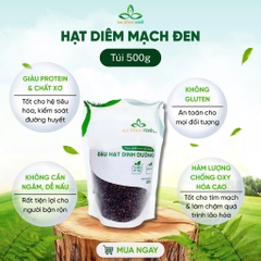 Hạt Quinoa đen nhập khẩu từ PERU, Túi 500g