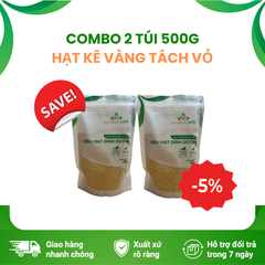Combo 2 Túi Hạt kê vàng tách vỏ nhập khẩu từ Nga, mỗi Túi 500g